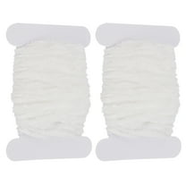 Uxcell Chenille Fly Tying Total 10 M, 2 Pack Rayon Chenille Fly Tying Materials for Making Fishing Hook, White