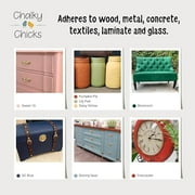 Chalky Chicks 32 Fl Oz Matte Buttermilk (White) Chalk Paint for Furniture Without Sanding - No Prep Furniture Paint No Sanding All in One for Crafts, Wood, Walls, Cabinet, Metal, Dresser, Farmhouse