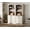Rustic White, variant on WAMPAT 3 Tier Bookcase with Drawer,73.3" Tall Floor Standing Bookshelf,Modern Farmhouse Display Storage Cabinet with Adjustable Shelves,Rustic White