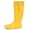 Yellow, variant on Women's Rubber Tall Rain Boots, Packable Lightweight Waterproof Boots Shoes, Black
