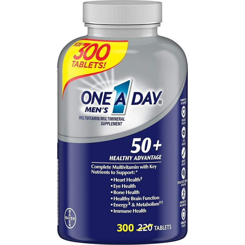 One A Day Men's 50+ Healthy Advantage Multivitamin (300 ct.) Walmart