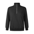 thumbnail image 4 of SGMVNU Womens Half Zip Oversized Sweatshirts Hoodies 2025 Fashion Long Sleeve Pullover Tops Streetwear Fall Outfits with Pocket(Black, L), 4 of 5