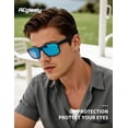 thumbnail image 3 of Gafas de Sol Reglaaly J14-Negro + Azul Hielo Polarizadas UV400, 3 of 8