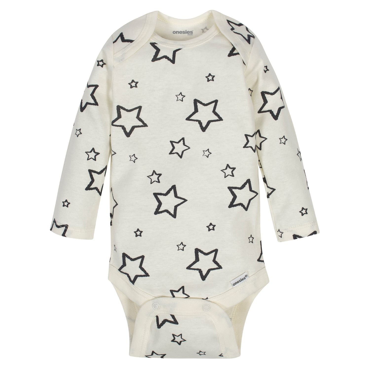 Onesies Brand Baby Boy or Girl Gender Neutral Long Sleeve Bodysuits Set, 6-Pack