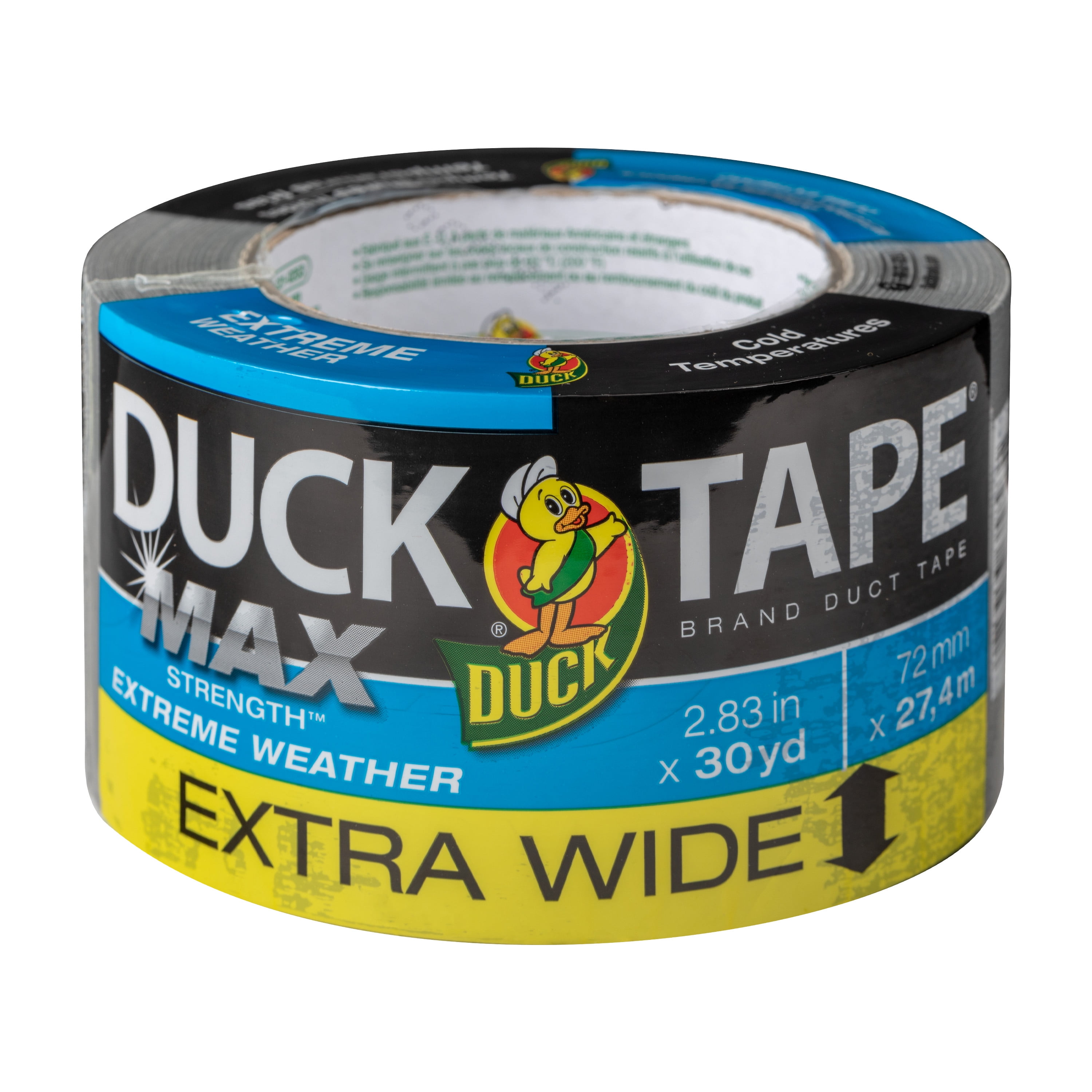 Duck Max Extreme Weather 2.83 in. x 30 yd. Silver Duct Tape