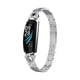 thumbnail image 1 of Pulsera de acero inoxidable con Bluetooth 4,0 de presión arterial con frecuencia cardíaca para mujer, pulsera de recordatorio de llamada telefónica con mensaje IP67 AweSitey DZ6337-03, 1 of 2