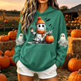 thumbnail image 2 of Jsaierl Womens Halloween Sweatshirts Plus Size Ghost Graphic Pullover Hoodies Vintage Classic Long Sleeve Shirt Tops Halloween Party Supplies, Sizes S-2XL, 2 of 6