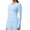 Light Blue, variant on Long Sleeve Shirts for Women, Women's Thermal Long Sleeve Tops, Mock Turtle & Crew Neck Shirts, Fleece Lined Compression Base Layer