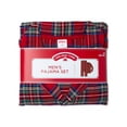thumbnail image 6 of Holiday Time Matching Family Men's Red Flannel Pajama Set, 2-Piece, 6 of 8