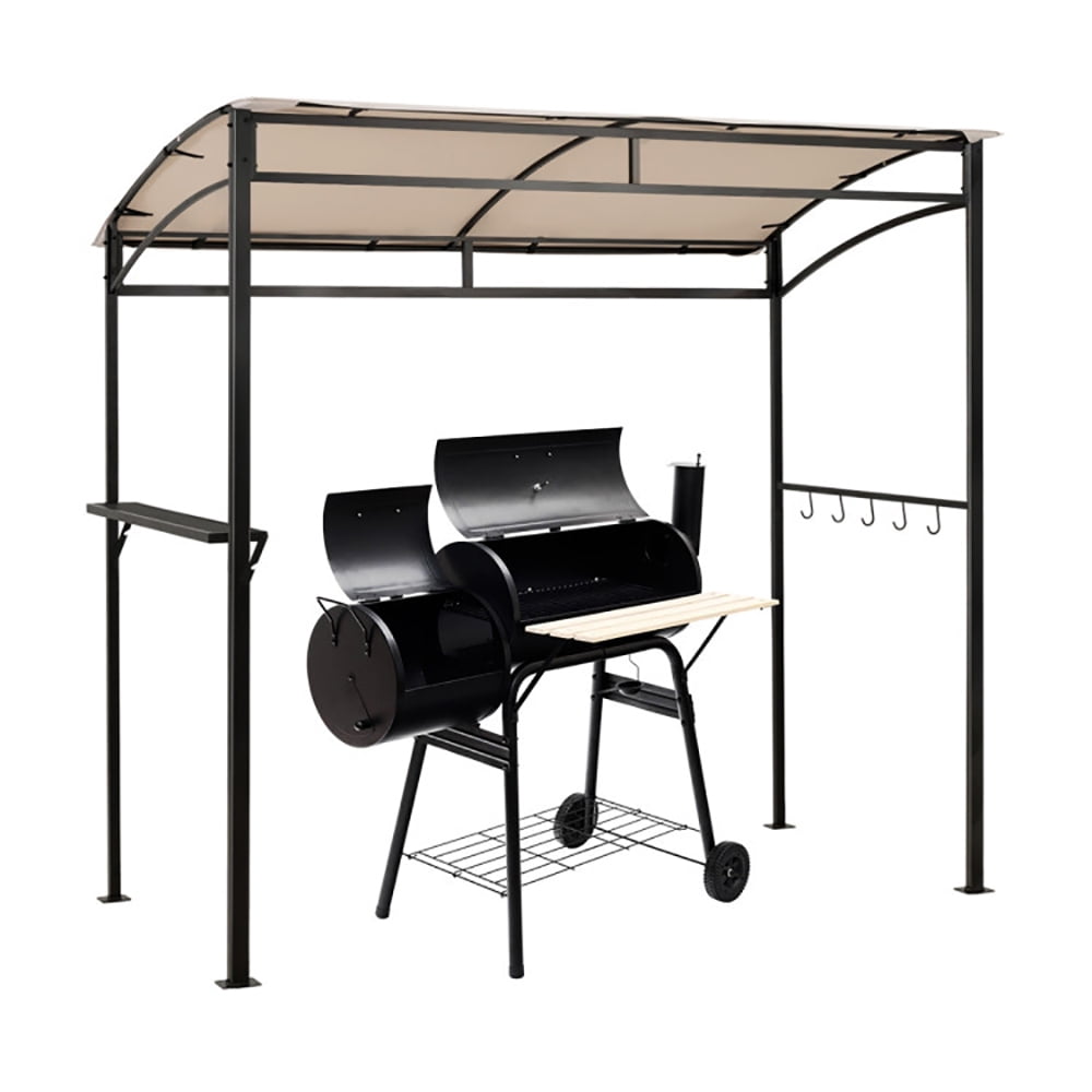 Aimee Lii 7 x 4.5 Feet Grill Gazebo Outdoor Patio Garden BBQ Canopy Shelter, Backyard Canopy Gazebo, Beige Aimee Lii 7 x 4.5 Feet Grill Gazebo Outdoor Patio Garden BBQ Canopy Shelter, Backyard Canopy Gazebo, Beige