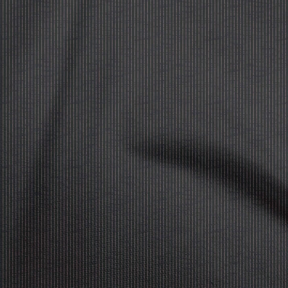 oneOone Polyester Spandex Black Fabric Stripes Texture Fabric For Sewing Printed Craft Fabric By The Yard 56 Inch Wide