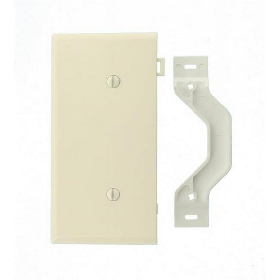 1 Gang Light Almond Blank End Panel Sectional Wall Plate