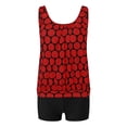 thumbnail image 4 of Chenyuanyuan Tankini Swimsuits for Women High Waisted Bikini Sexy Push Up Two Piece Swimsuits Vintage Swimsuit Two Piece Retro Ruched High Waist Print Bikini Set, 4 of 5
