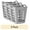 Soft Silver, variant on Mainstays Flexible Square Laundry Hamper, Black Plastic