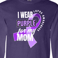thumbnail image 4 of Inktastic I Wear Purple For My Mom Lupus Awareness Long Sleeve T-Shirt, 4 of 5