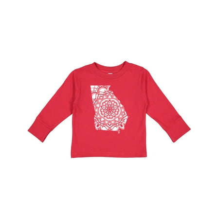 

Inktastic Georgia Silhouette Mandala Gift Toddler Boy or Toddler Girl Long Sleeve T-Shirt