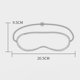 thumbnail image 5 of Cubierta para los ojos Transpirable Respetuoso con la piel Superficie lisa Liberación simulada Ojos Fatiga Faux Rabbit Fur Sleeping Blindfold oso de fresa Electrónica, 5 of 5