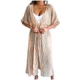 thumbnail image 3 of Styesk Cardigan pour Femmes Femmes Mode Décontractée Imprimé Cardigan en Mousseline Longue Chemise de Soleil Blouse de Plage, 3 of 5