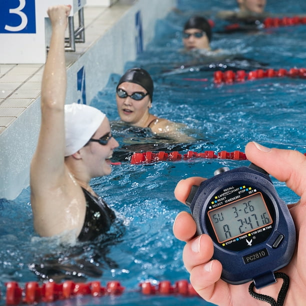 Chronomètre numérique professionnel 10 tours à mémoire chronographe  chronomètre Sport à deux rangées chronomètre d'athlétisme