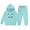 Sky Blue-2, variant on Kids Girls Sweat Set Long Sleeve Soft Hoodie and Sweatpants 2 Pcs Winter Clothes 6-7 Years Girls Clothes Cute Boy Girl Clothing