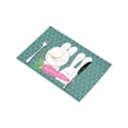 thumbnail image 4 of MKHERT Cute Bunnies with Carrot and Quotes All You Need is Love Placemats Table Mats for Dining Room Kitchen Table Decoration 12x18 inch,Set of 4, 4 of 4
