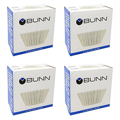 New 100ct BUNN Coffee Tea Filters Home Brewer 8-10 Cup Makers Funnels BCF100-B 
