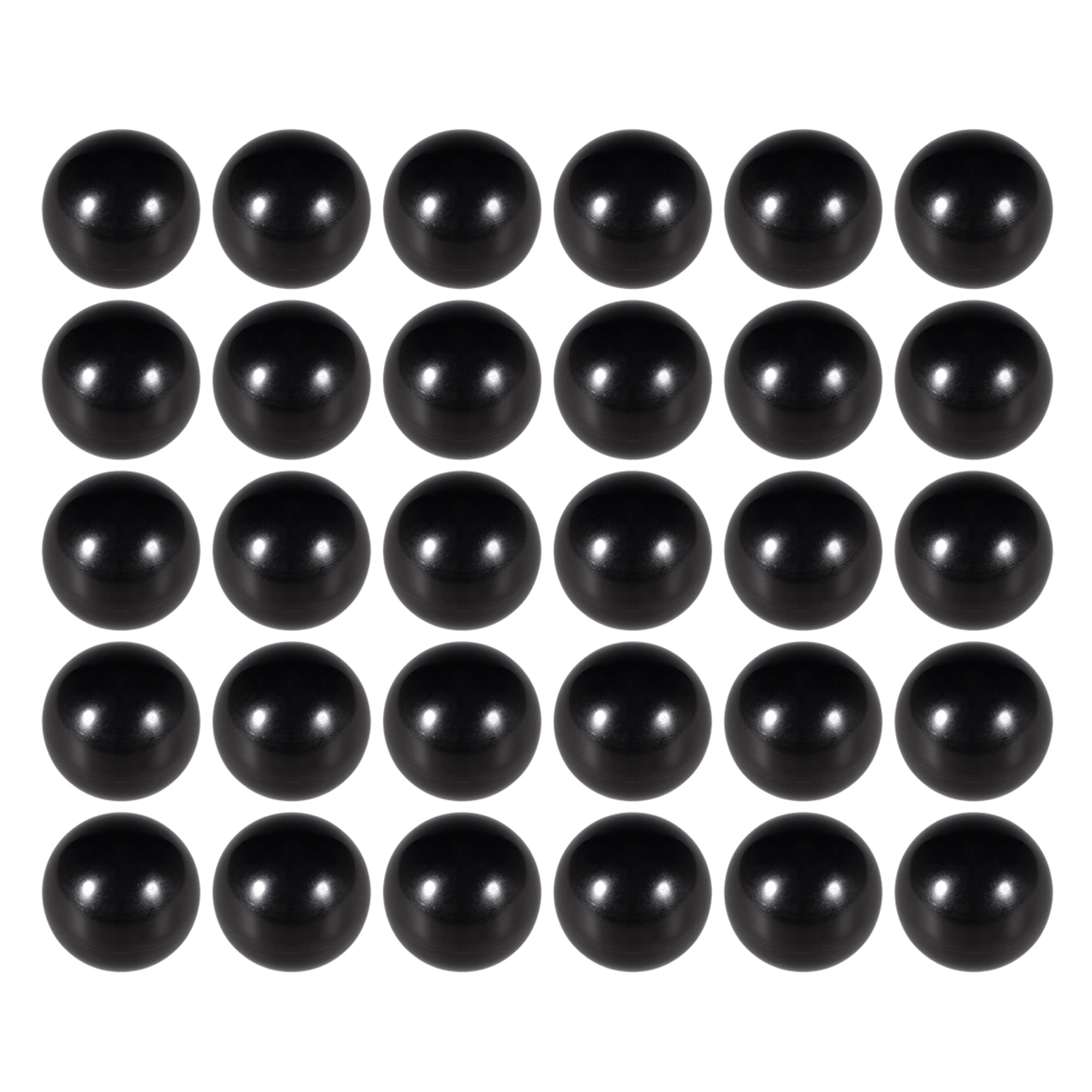 30 Pcs Thermoset Ball Knob M5 Female Thread Machine Handle 20mm Diameter Black 