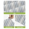 thumbnail image 4 of Vintage Stripes Bar Stool Covers Set of 4, Retro Minimalist Lines Pattern Light Blue Stretch Bar Chair Covers with Backs, Removable Pub Counter Height Chair Cover for Kitchen Dining Room Cafe, 4 of 7