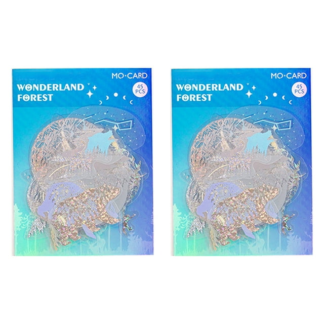 90 pegatinas holográficas, pegatinas de resina transparente iridiscentes brillantes con purpurina para álbumes de recortes, diarios creativos, botellas de agua y manualidades con papel.