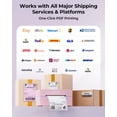 thumbnail image 3 of MUNBYN Bluetooth Thermal Label Printer, 130B Wireless 4x6 Shipping Label Printer for Shipping Packages Small Business Office or H, 3 of 8