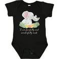 thumbnail image 3 of Inktastic I Am Fearfully and Wonderfully Made Elephants and Flowers Boys or Girls Baby Bodysuit, 3 of 5