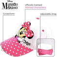 thumbnail image 2 of Disney Girls' Minnie Mouse Baseball Cap – 3D Bow Curved Brim Strap Back Hat (4-7), 2 of 7