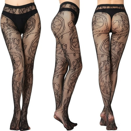 Vestitiy Women High Waisted Tights Women s Long Tube Suspender Socks Temptation Panties Silk Stockings Clearance