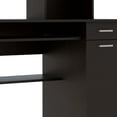thumbnail image 3 of We Have Furniture Computer Desk Acequia, Multiple Shelves, Black Wengue Finish, 3 of 5
