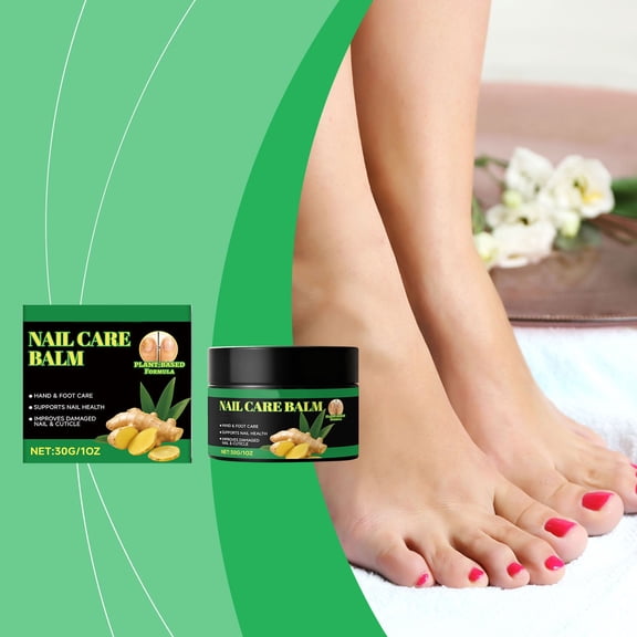 Nail Strengthening Cream for Damaged, Brittle Nails and Cuticles, Repairing Nail Treatment Balm for Hands and Feet, 30g