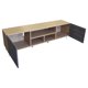 thumbnail image 3 of Mueble para TV de 80' Hogare Roble Gris Centro de entretenimiento minimalista, 3 of 11