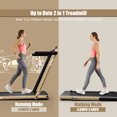 thumbnail image 3 of SuperFit 2.25HP 2 in 1 Folding Treadmill W/ Speaker Remote Control APP Yellow, 3 of 10