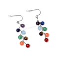 thumbnail image 1 of Pendientes colgantes de perlas de piedras preciosas de 7 colores, joyería de moda para mujer y yoga, 1 of 4