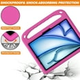 thumbnail image 3 of TECH CIRCLE Kids Case for iPad Air 11 Inch 2024,iPad  Pro 11 inch 2024 Case with Pencil Holder, Shockproof Rugged Protective Handle Stand Kids EVA Foam Case for iPad Air 11"/iPad Pro 11" 2024,Rose, 3 of 6