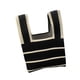 thumbnail image 3 of Bolso tote a rayas para mujer, 20 cm x 35 cm, elegante, informal, portátil, de poliéster, tejido de jinwen Bolsos de mujer, 3 of 8