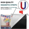 thumbnail image 4 of America Forever Patriotic Mailbox Cover Red White Blue Floral Mailbox Covers Magnetic Standard Size 18"X21" 4th of July American Flag Decorative MailWrap Post Letter Box Cover for Outdoor Decor, 4 of 6