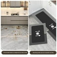 thumbnail image 5 of Fridja Farmhouse Kitchen Mats Sets 2 Piece Seaweed Mud Kitchen Rug Waterproof, Vintage Wooden Kitchen Rugs and Mats Wahable, Non Slip Cushioned Comfort Mat for Sink Home Office, Black, 5 of 5