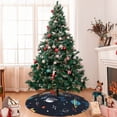 thumbnail image 7 of Lsque Space Print Christmas Tree Skirt, Tree Skirt with Ties or Velcro, Perfect for Holiday Decorations, Halloween, and New Year-36", 7 of 7