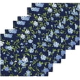 thumbnail image 2 of Coolnut Blue Roses Flower Washcloths Towels, Highly Absorbent and Soft Cotton Face Cloths, 6 Pack Quick Dry Wash Cloths - 12 X 12 Inches Washcloth Gift, 2 of 7