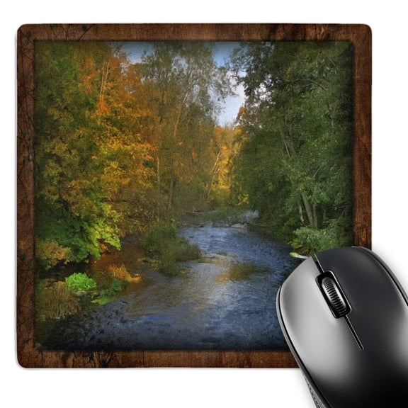 3dRose, Autumn River Colors, MousePad
