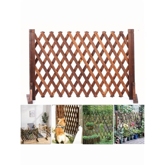 Pressure-Treated Wooden Pet Gate, 70x200cm Extendable for Indoor/Outdoor Safety - Perfect Gift For 2026.