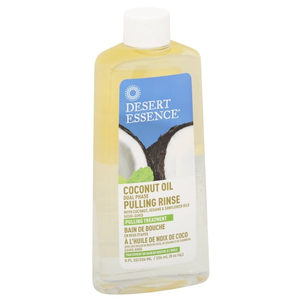 Desert Essence Coconut Oil Dual Phase Pulling Rinse 8 fl. oz