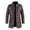 Coffee, variant on SMihono Sales Thicken Plush Long Sleeve Hoodless Faux Leather Coats for Men Plus Size Men Mid-length Slim Punk Jacket With Stand-Up Collar Top Casual Motorcycle Zip Casual Classic Brown 10