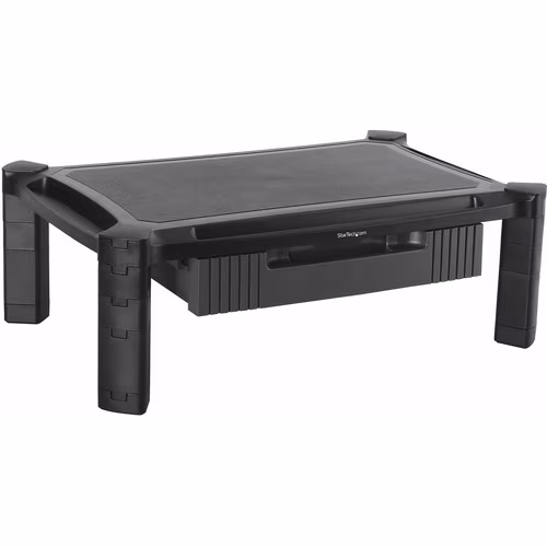thumbnail image 1 of StarTech Adjustable Monitor Riser, Large, Drawer, Monitors up to 32" (22lb/10kg), Adjustable Height, Desk Monitor Stand, 1 of 5