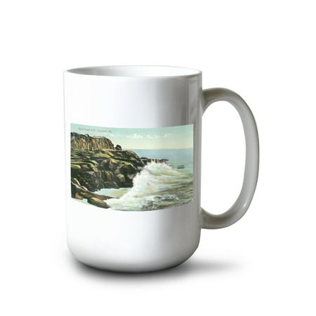 

15 fl oz Ceramic Mug Ogunquit Maine View of Bald Head Cliff Dishwasher & Microwave Safe